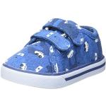 Niebieskie Sneakersy na rzepy dla dzieci płócienne na wiosnę marki Chicco w rozmiarze 20 