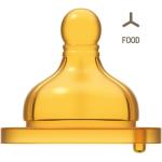 Żółte Smoczki do butelek - 2 sztuki marki Chicco - wiek: 0-6 miesięcy 