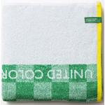 Zielone Ręczniki plażowe bawełniane marki United Colors of Benetton w rozmiarze 70x140 cm 