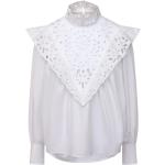 Białe Bluzki koronkowe do prania w pralce w stylu casual marki Chloé w rozmiarze S 
