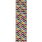 Przecenione Wielokolorowe Chodniki dywanowe w paski z polipropylenu marki Flair Rugs 