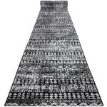 Czarne Chodniki dywanowe w stylu orientalnym z polipropylenu marki Dywany Łuszczów 