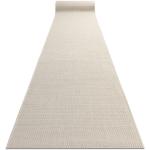 Białe Chodniki dywanowe gładkie z polipropylenu marki Dywany Łuszczów 