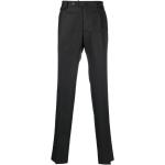 Ciemnoszare Eleganckie spodnie męskie flanelowe marki TAGLIATORE w rozmiarze XL 