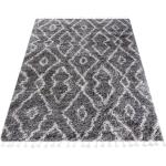 Ciemnoszary prostokątny dywan shaggy - Nikari 7X