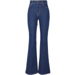 Niebieskie Szerokie jeansy damskie w stylu retro dżinsowe marki Max Mara w rozmiarze S 