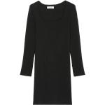 Czarne Sukienki z dzianiny damskie do prania ręcznego z wiskozy marki Marc O'Polo w rozmiarze XL 
