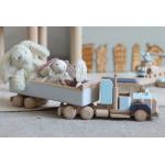 Wielokolorowe Ciężarówki zabawkowe drewniane 