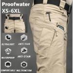 Khaki Spodnie robocze męskie do prania ręcznego w stylu wojskowym bawełniane w rozmiarze XL 
