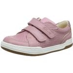 Różowe Sneakersy na rzepy dla dzieci Rzepy gładkie z gładkiej skóry marki Clarks w rozmiarze 32,5 