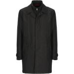 Czarne Płaszcze na zamek męskie pikowane eleganckie marki FAY w rozmiarze XL 