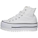 Białe Wysokie sneakersy damskie marki Converse All Star Canvas w rozmiarze 44 