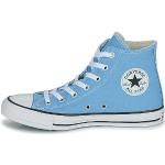 Niebieskie Wysokie sneakersy męskie amortyzujące ze skóry syntetycznej na jesień marki Converse Chuck Taylor All Star w rozmiarze 48 