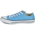 Niebieskie Wysokie sneakersy męskie amortyzujące ze skóry syntetycznej na jesień marki Converse Chuck Taylor All Star w rozmiarze 50 