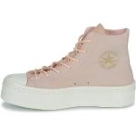 Różowe Wysokie sneakersy damskie amortyzujące z zamszu marki Converse Chuck Taylor All Star w rozmiarze 42,5 