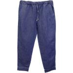 Niebieskie Elastyczne jeansy damskie Tapered fit dżinsowe marki Max Mara w rozmiarze M 