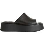 Czarne Sandały na koturnie w stylu casual z tkaniny na lato marki Vagabond w rozmiarze 36 