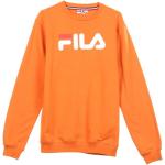 Pomarańczowe Bluzy sportowe z długimi rękawami sportowe marki Fila w rozmiarze XL 