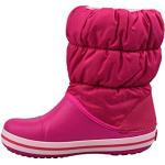 Różowe Kozaki zimowe dla dzieci eleganckie marki Crocs w rozmiarze 29 