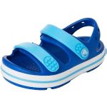 Niebieskie Sandały płaskie dla dzieci na lato marki Crocs Crocband kids w rozmiarze 29 