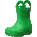 Zielone Wysokie kalosze dla dzieci amortyzujące marki Crocs Handle w rozmiarze 25 