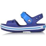 Niebieskie Sandały płaskie dla dzieci na lato marki Crocs Crocband kids w rozmiarze 20 