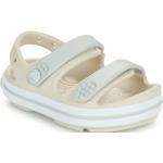 Beżowe Sandały dla dzieci na lato marki Crocs Crocband kids w rozmiarze 21 - wysokość obcasa do 3cm 