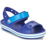Przecenione Niebieskie Sandały dla dzieci na lato marki Crocs Crocband kids w rozmiarze 29 - wysokość obcasa do 3cm 