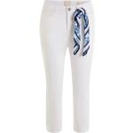Białe Zniszczone jeansy damskie dżinsowe marki Guess 