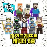 [Cube World] Zgodna z LEGO postać Minecraft z serii 8 Blok minifigurka Chińskie klocki Lego, zestaw Minecraft 8 wer. 2