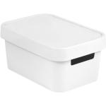 Białe Pudełka do przechowywania  z uchwytami w stylu skandynawskim 4,5 l marki curver 