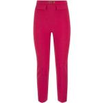 Różowe Spodnie typu chinos marki Elisabetta Franchi w rozmiarze S 