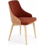 Cynamonowe Krzesła stylowe tapicerowane bukowe marki ELIOR - Zrównoważony rozwój 