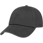 Czarne Czapki z daszkiem baseball cap damskie bawełniane marki Stetson w rozmiarze uniwersalnym 