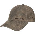 Ciemnobrązowe Czapki z daszkiem baseball cap męskie marki Stetson w rozmiarze uniwersalnym 