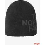 Przecenione Czarne Czapki zimowe damskie eleganckie akrylowe marki The North Face 