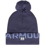 Przecenione Niebieskie Czapki zimowe męskie sportowe marki Under Armour 