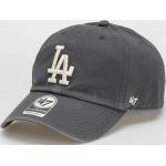 Szare Czapki z daszkiem baseball cap męskie bawełniane marki 47 Brand LA Dodgers 