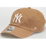 Camelowe Czapki z daszkiem baseball cap męskie bawełniane marki 47 Brand New York Yankees 