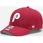 Czerwone Czapki z daszkiem męskie akrylowe marki 47 Brand Philadelphia Phillies 