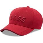 Czerwone Czapki z daszkiem baseball cap damskie marki HUGO BOSS BOSS 
