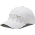 Złote Czapki z daszkiem baseball cap damskie marki Calvin Klein 