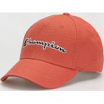 Przecenione Pomarańczowe Czapki z daszkiem baseball cap męskie bawełniane marki Champion 