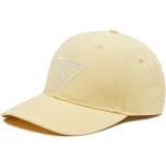 Przecenione Żółte Czapki z daszkiem baseball cap damskie marki Guess 