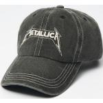 Czarna czapka z daszkiem i haftem Metallica
