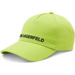 Przecenione Zielone Czapki z daszkiem baseball cap damskie marki Karl Lagerfeld 