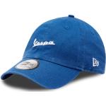 Niebieskie Czapki z daszkiem baseball cap męskie w stylu casual marki New Era 