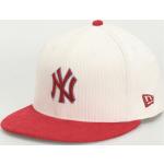 Czapka z daszkiem New Era Cord 59Fifty New York Yankees (off white/red)