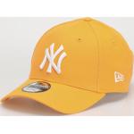 Przecenione Żółte Czapki z daszkiem męskie bawełniane marki New Era 9FORTY New York Yankees 