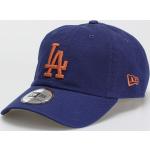 Przecenione Granatowe Czapki z daszkiem męskie bawełniane marki New Era LA Dodgers 